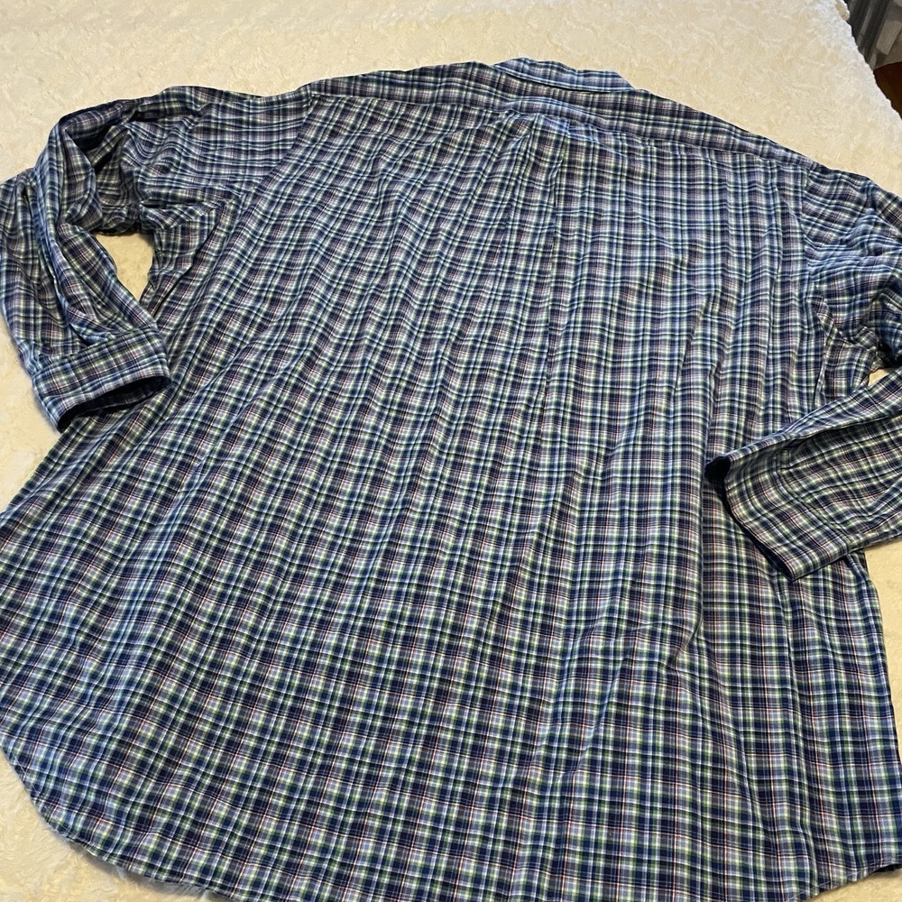 Ralph Lauren Blue Multicolored Plaid Buttonup Longsleeved XL Shirt‎ Professional - Picture 3 of 3